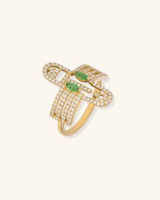 Acalata Contemporary Ring no. 1 pavé