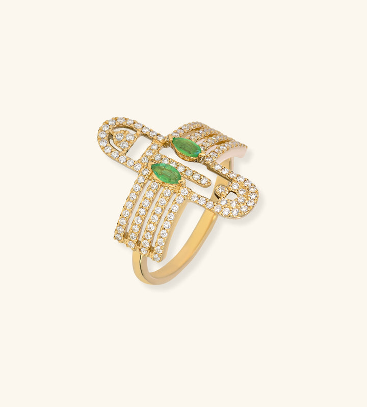 Acalata Contemporary Ring no. 1 pavé