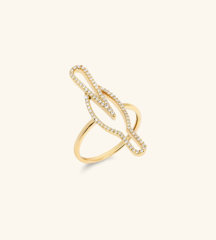 Hornbill Wisdom Ring Pavé