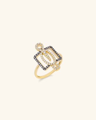 Hornbill Protection Ring Pavé