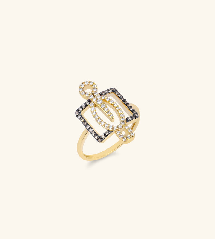 Hornbill Protection Ring Pavé