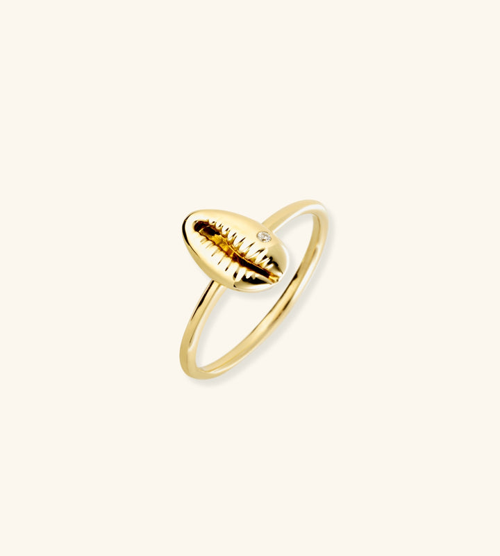 Baby Cowrie Ring