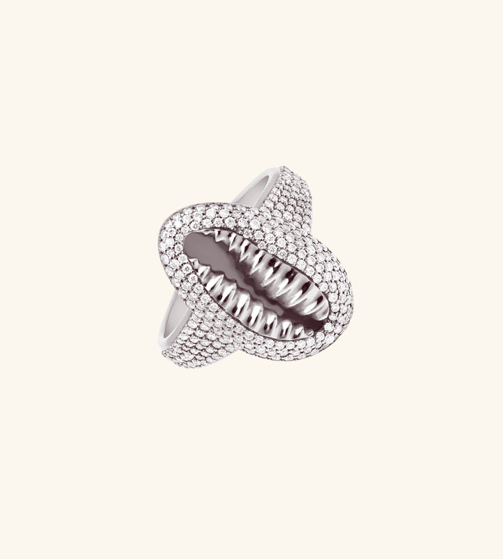 Cowrie Ring Pavé
