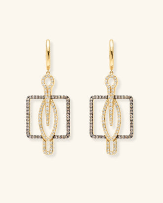 Hornbill Hoop Earrings, Protection Large Version
