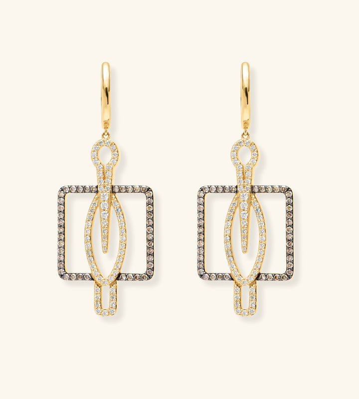 Hornbill Hoop Earrings, Protection Large Version