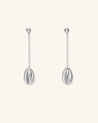 Baby Cowrie Drop Earrings
