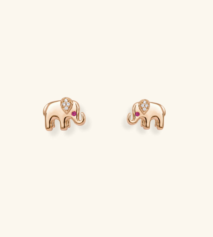Baby Elephant Stud Earrings