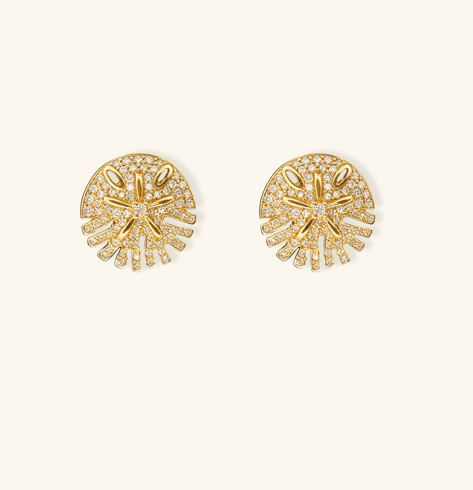Baby Sandola Stud Earrings Pavé