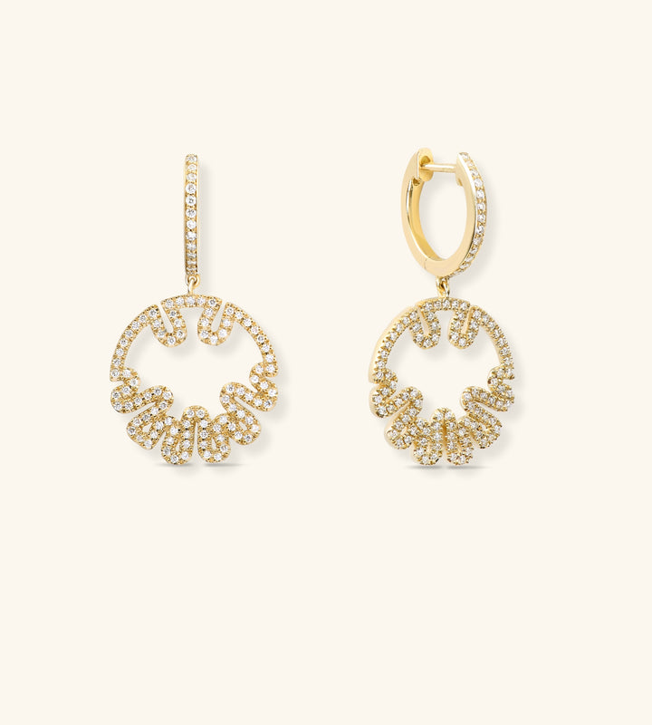 Baby Sandola Openwork Hoop Earrings