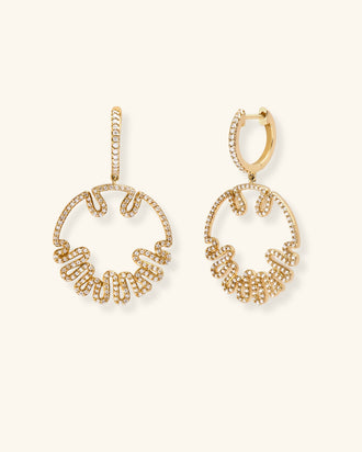 Sandola Openwork Hoop Earrings