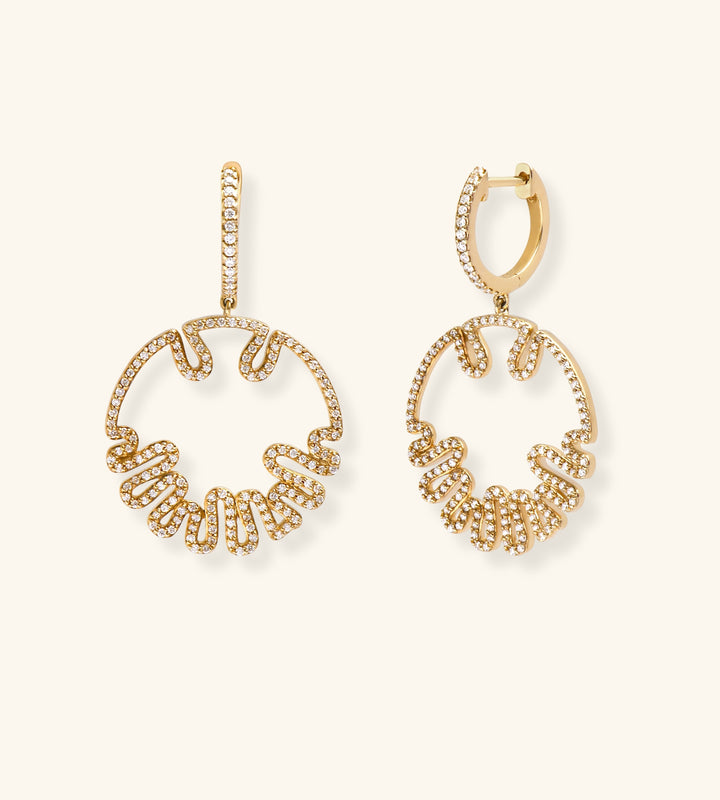 Sandola Openwork Hoop Earrings