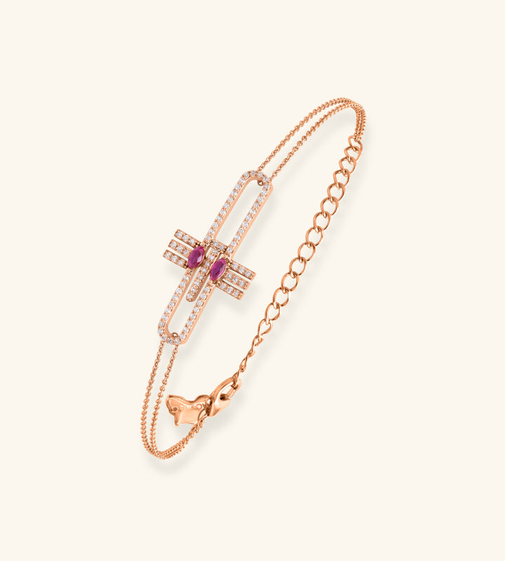 Acalata Contemporary Bracelet, No. 1 Pavé
