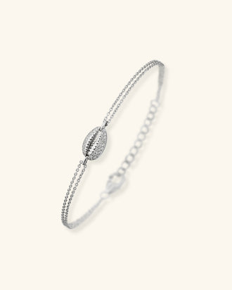 Baby Cowrie Bracelet Pavé