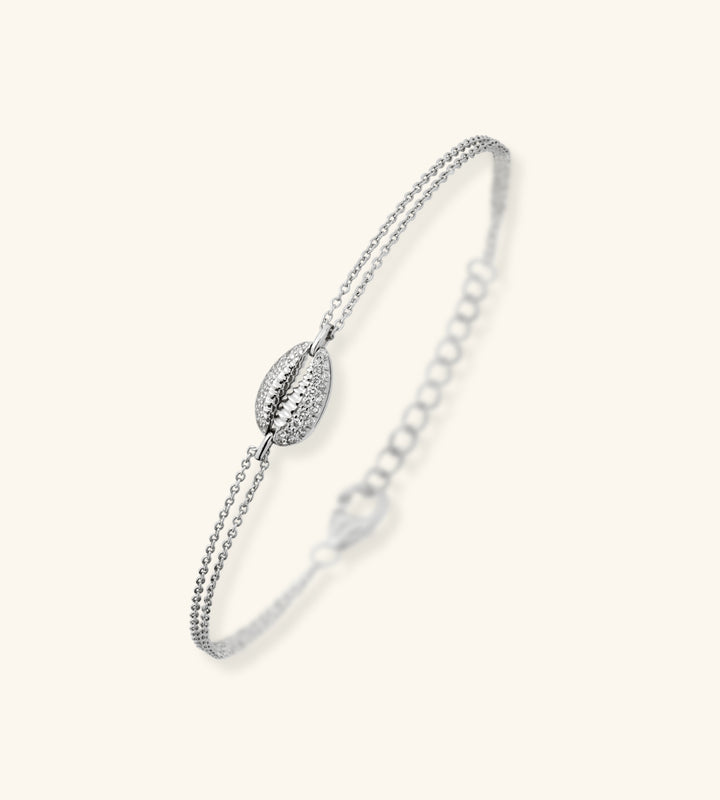 Baby Cowrie Bracelet Pavé