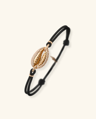 Cowrie Cord Bracelet pavé