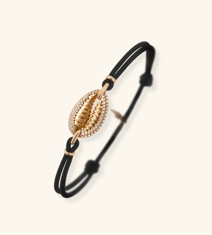Cowrie Cord Bracelet pavé