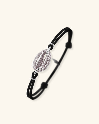 Cowrie Cord Bracelet Pavé