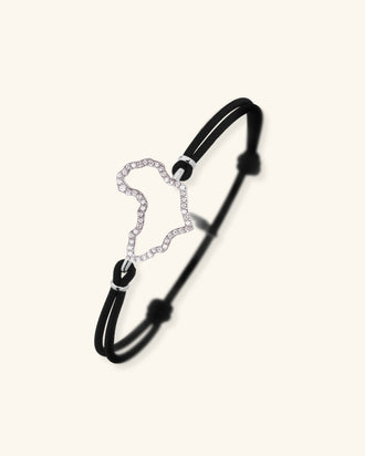 Origine Openwork Cord Bracelet Pavé