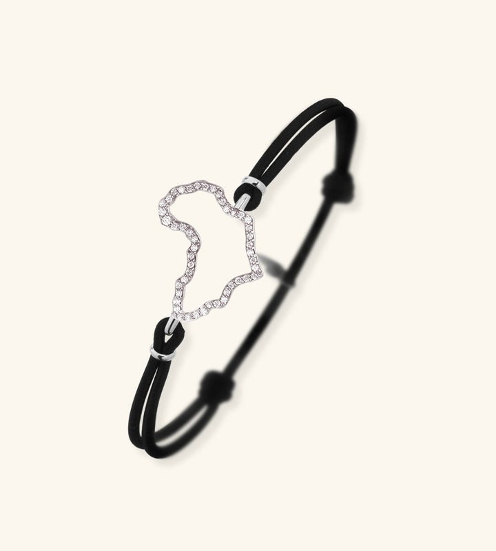 Origine Openwork Cord Bracelet Pavé
