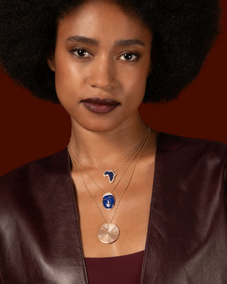 Acalata Necklace, Lapis