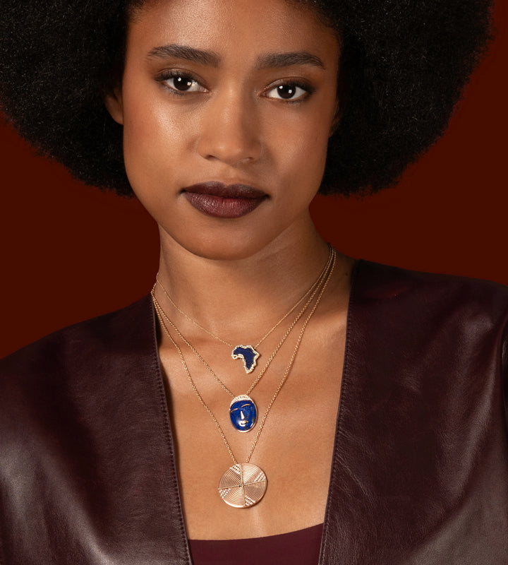 Acalata Necklace, Lapis