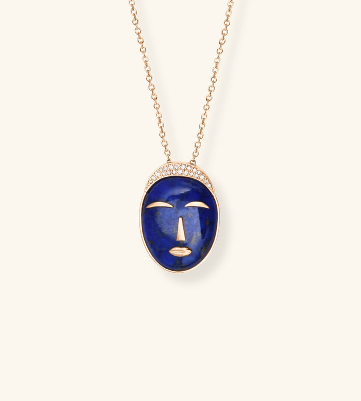 Acalata Necklace, Lapis