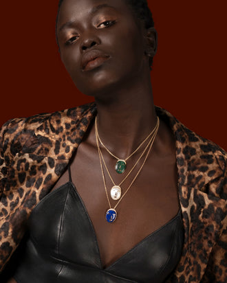 Acalata Necklace, Malachite