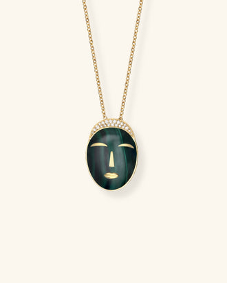 Acalata Necklace, Malachite