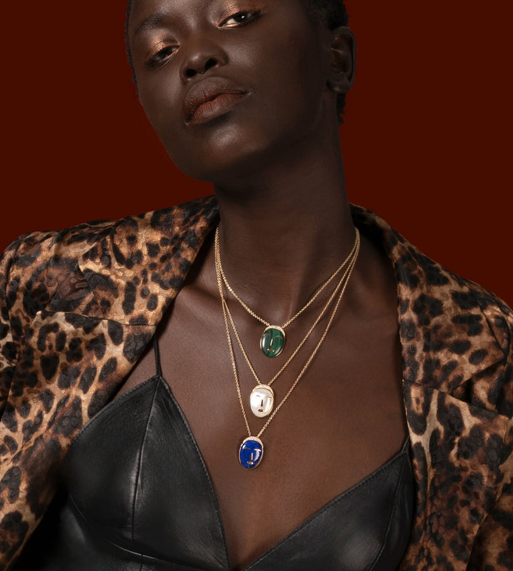 Acalata Necklace, Mother of Pearl