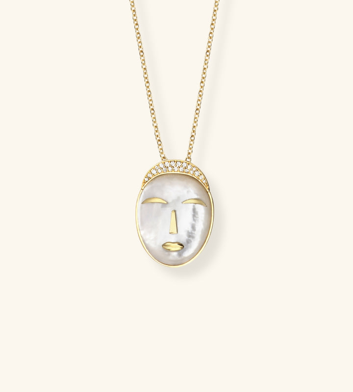 Acalata Necklace, Mother of Pearl