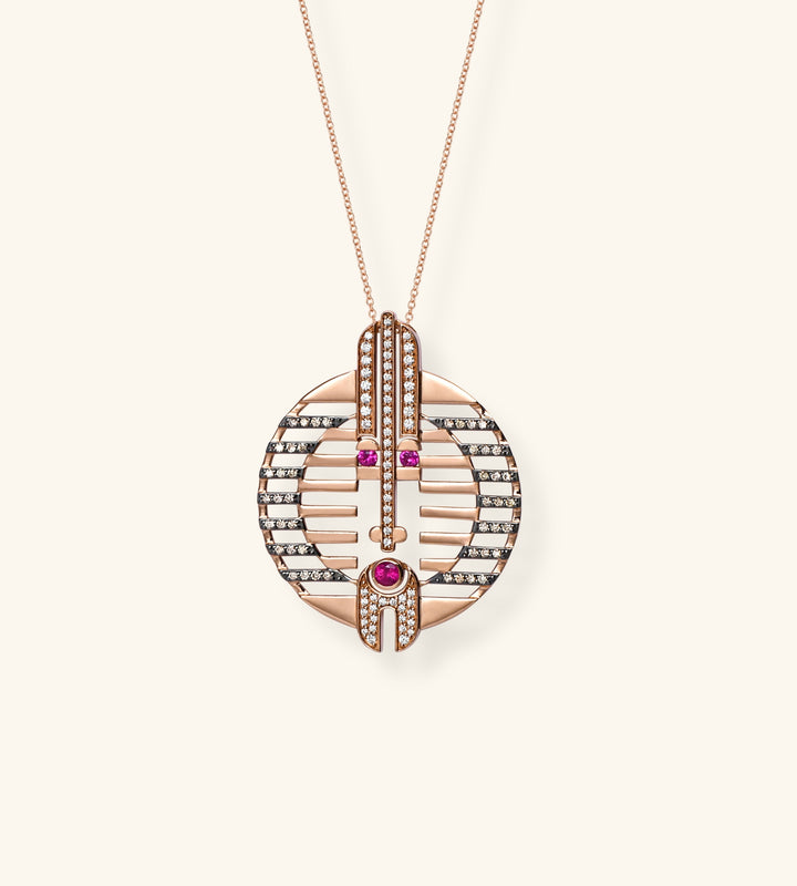Acalata Contemporary Necklace No. 2 Pavé