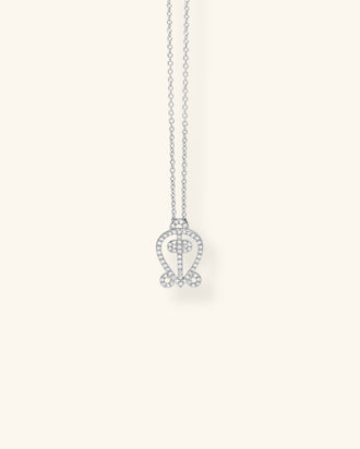 Adinkra Necklace, Love Pavé