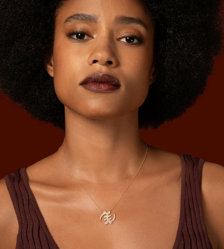 Adinkra Necklace, Except God