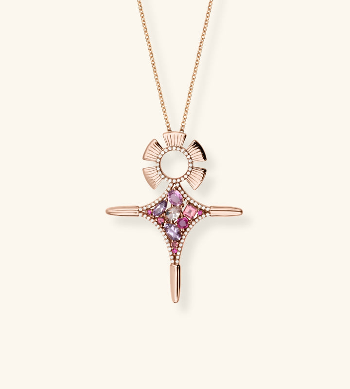Agadez Necklace, Pink