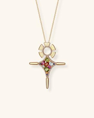 Agadez Necklace, Rainbow