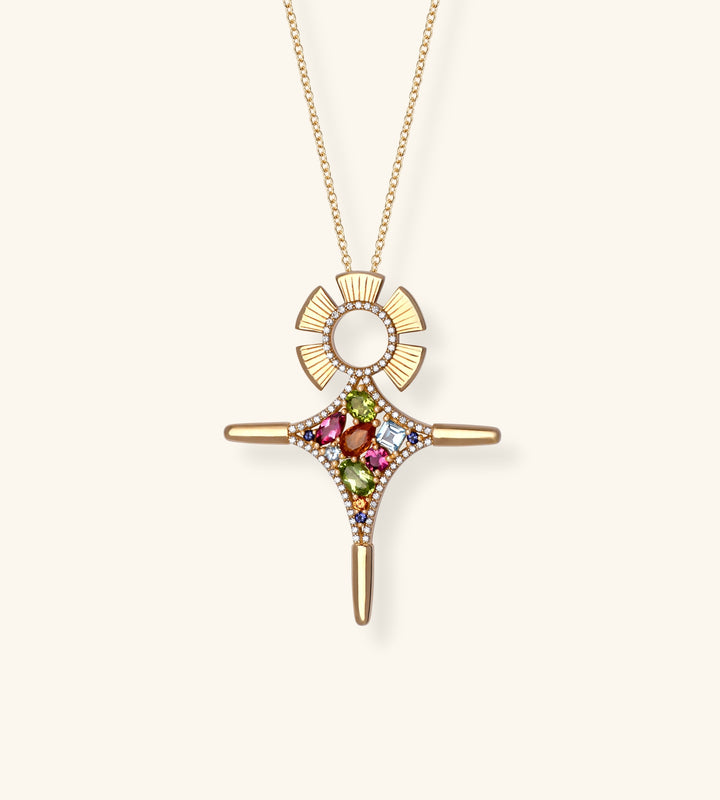 Agadez Necklace, Rainbow