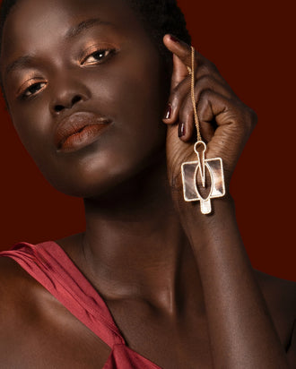 Collier Calao, Protection, Nacre Grand Modèle