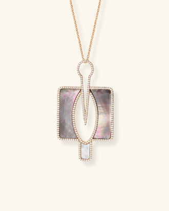 Collier Calao, Protection, Nacre Grand Modèle