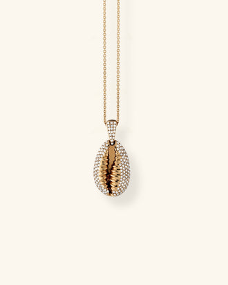 Cowrie Necklace Pavé
