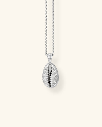 Cowrie Necklace Pavé
