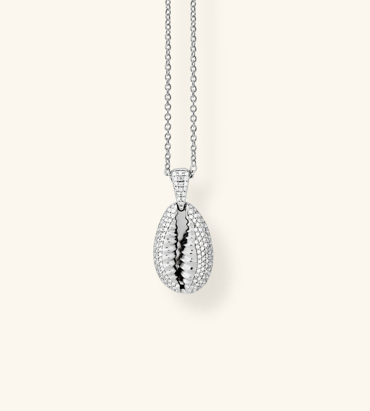 Cowrie Necklace Pavé