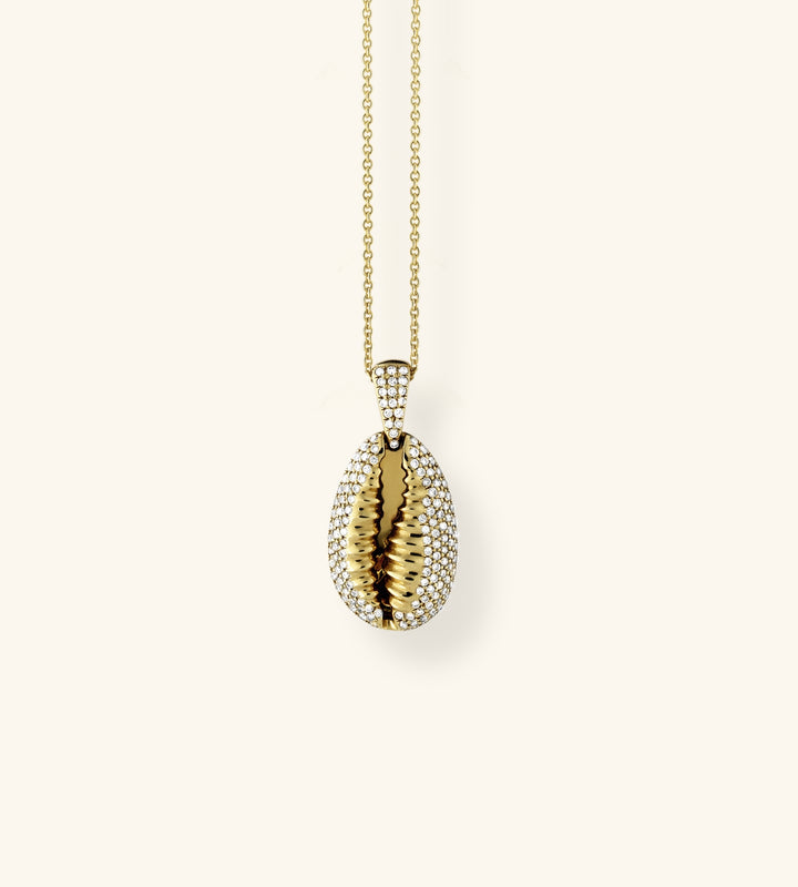 Cowrie Necklace Pavé