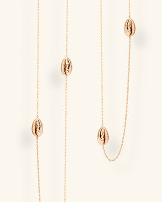 Baby Cowrie Sautoir Necklace