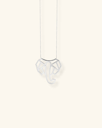 Elephants Necklace, Geometric
