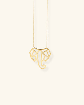 Elephants Necklace, Geometric