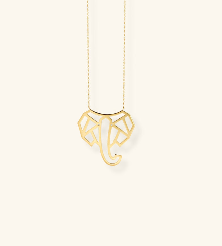 Elephants Necklace, Geometric