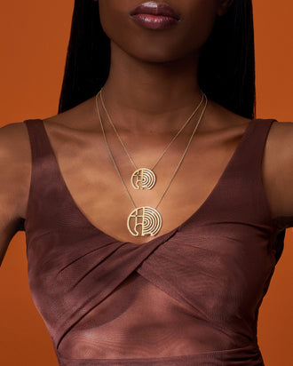 Elephants Necklace, Radial Pavé