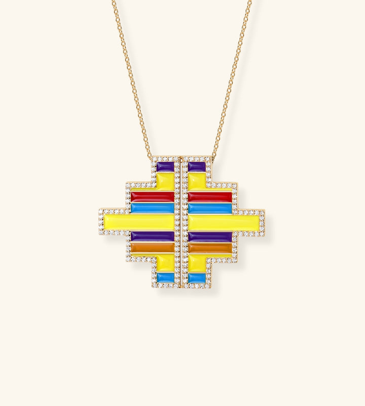 Kita Symmetrical Lacquer Necklace