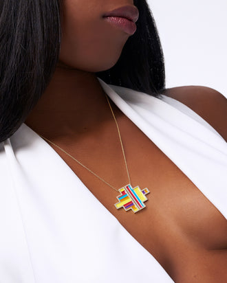 Kita Asymmetrical Lacquer Necklace