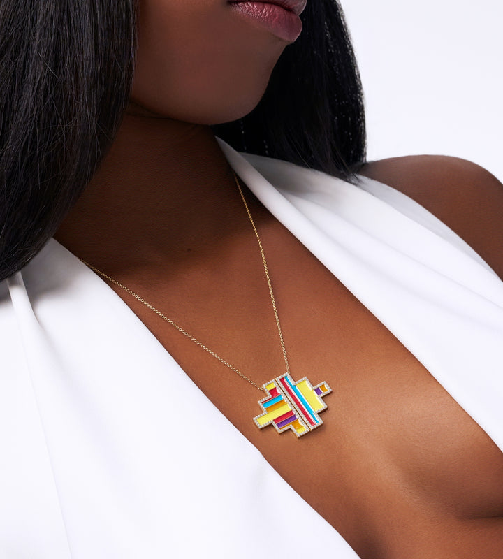 Kita Asymmetrical Lacquer Necklace